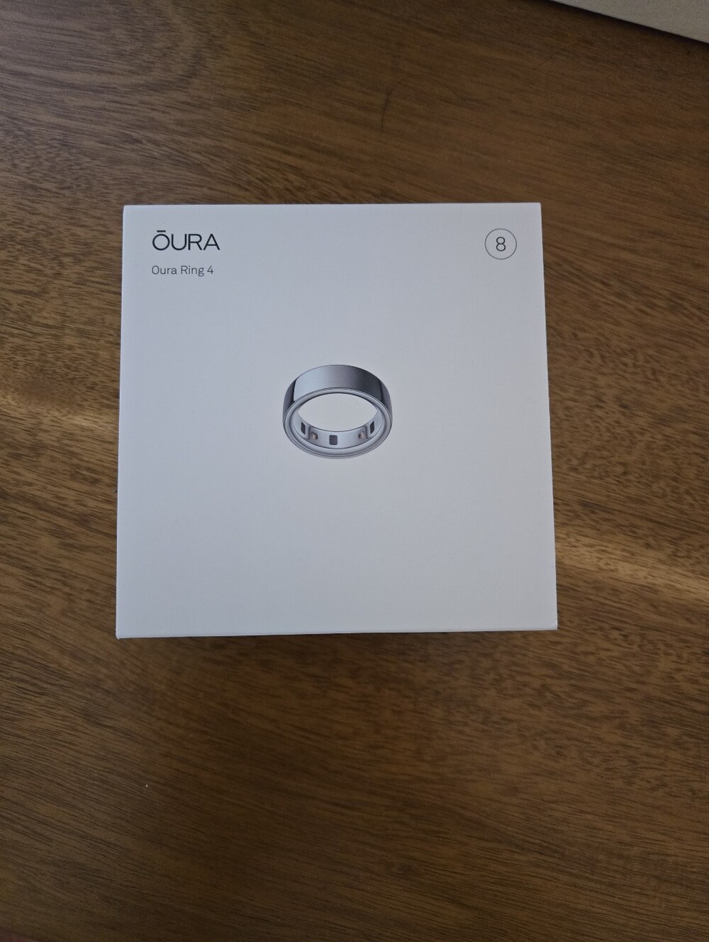 Oura Ring Gen 4 Horizon Silver Size 8